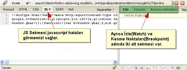 Firebug Eklentisi Kurulumu Ve &Ouml;zellikleri