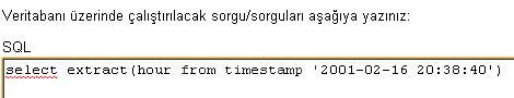 Postgressql Veri Tabanında Date-time Fonksiyonları